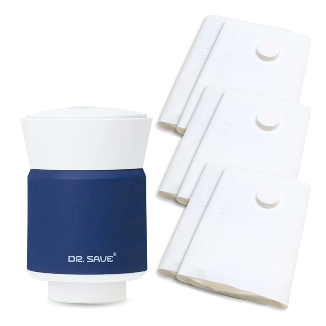 DR.SAVE_ALPHA_blue圧縮袋ホワイト