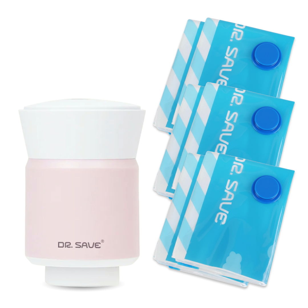 DR.SAVE_ALPHA_pink圧縮袋ブルー